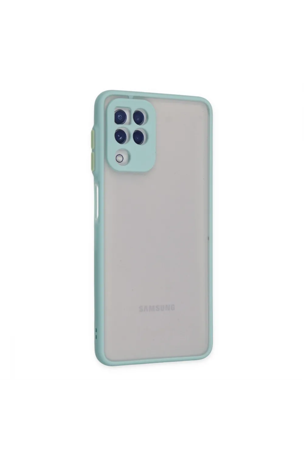 Samsung Galaxy A22 Kılıf Montreal Silikon Kapak - Turkuaz