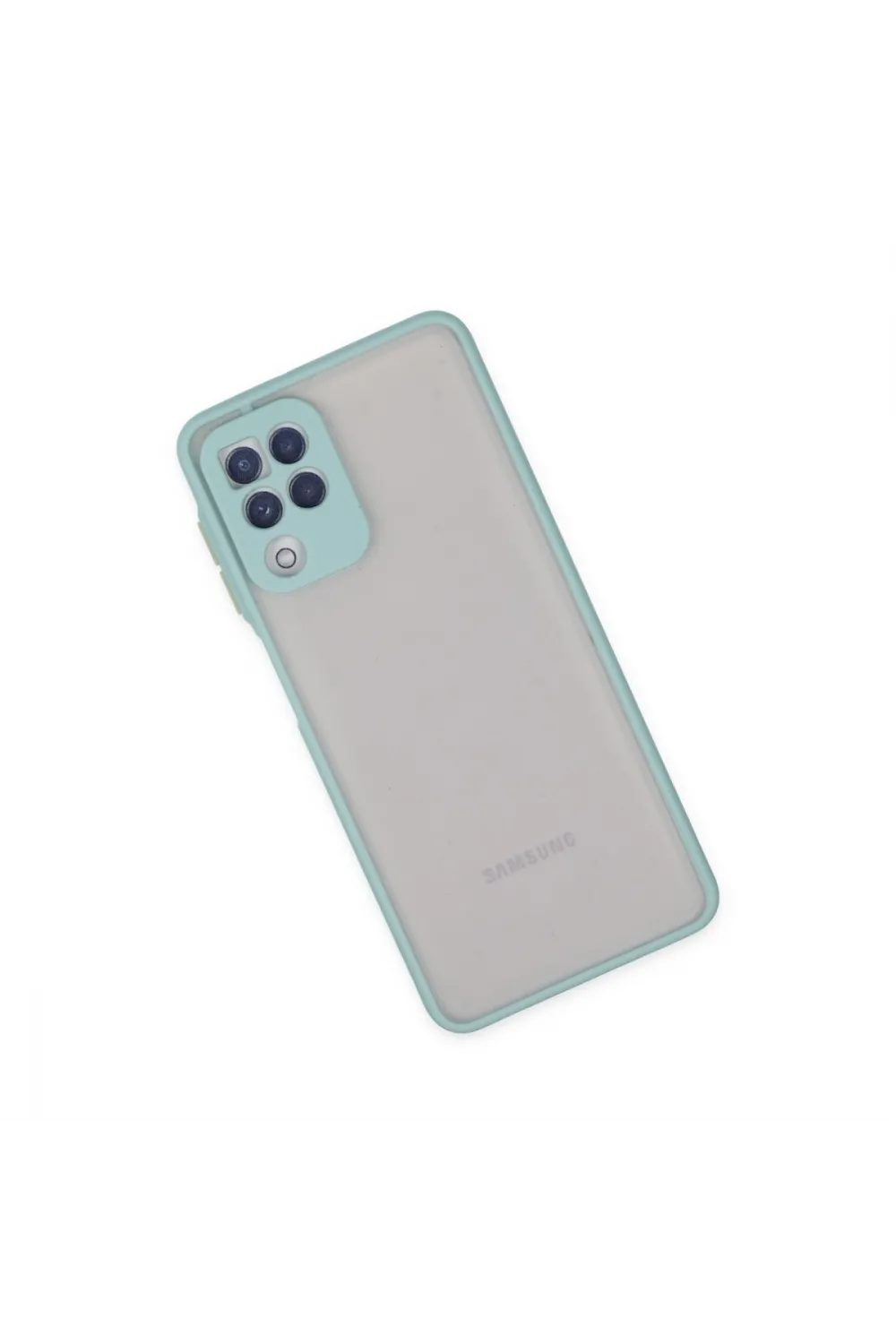 Samsung Galaxy A22 Kılıf Montreal Silikon Kapak - Turkuaz