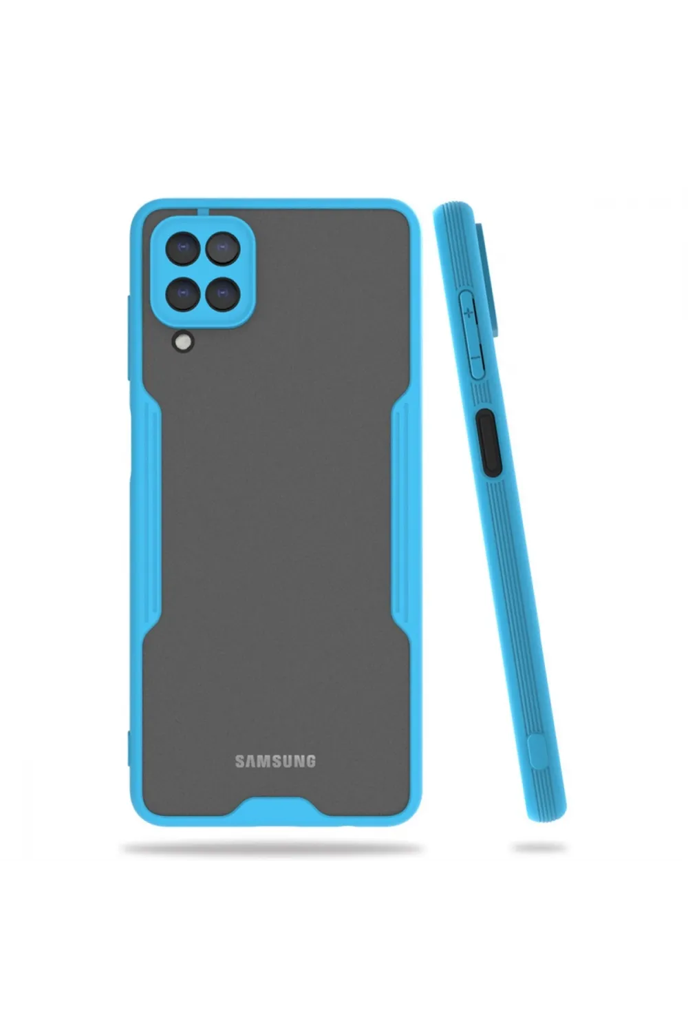 Samsung Galaxy A22 Kılıf Platin Silikon - Mavi