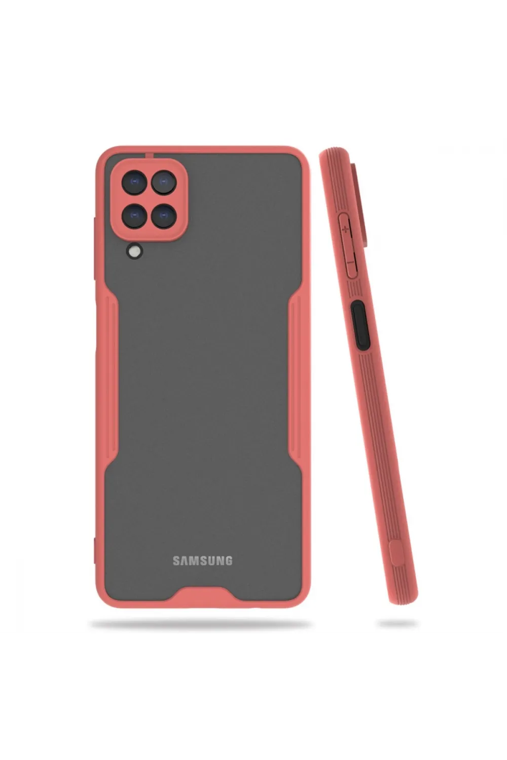 Samsung Galaxy A22 Kılıf Platin Silikon - Pembe