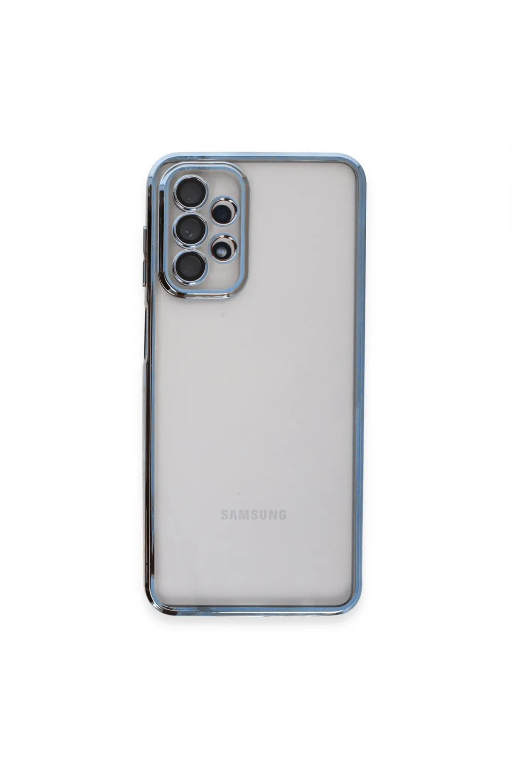 Samsung Galaxy A23 4g Kılıf Razer Lensli Silikon - Açık Mavi