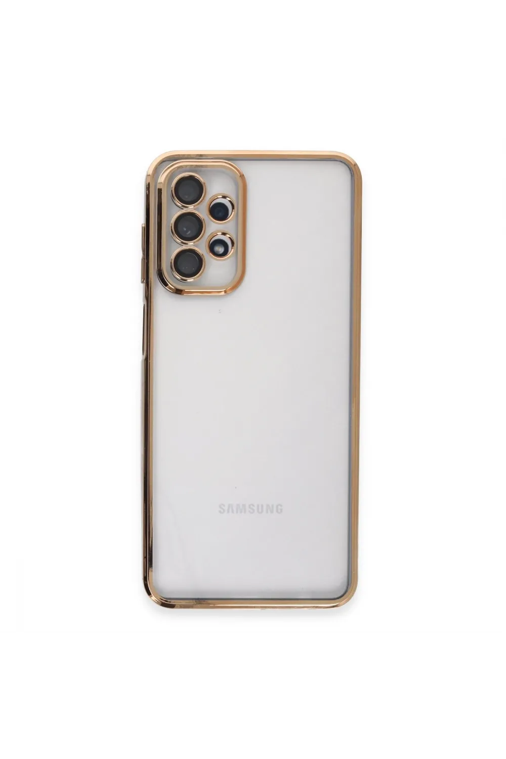 Samsung Galaxy A23 4g Kılıf Razer Lensli Silikon - Gold