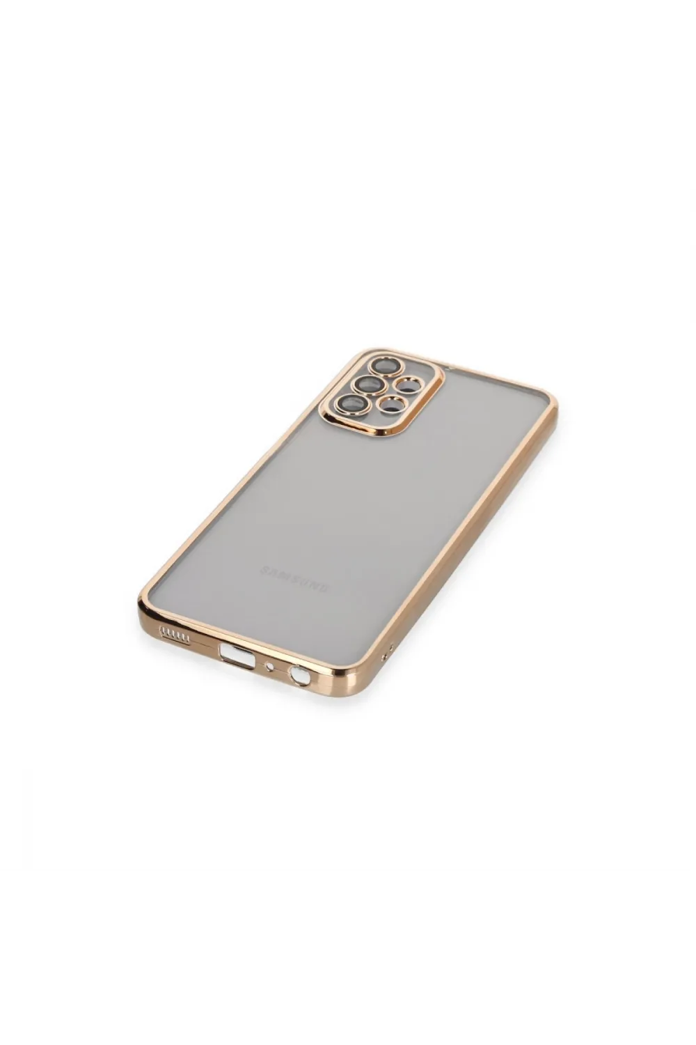 Samsung Galaxy A23 4g Kılıf Razer Lensli Silikon - Gold