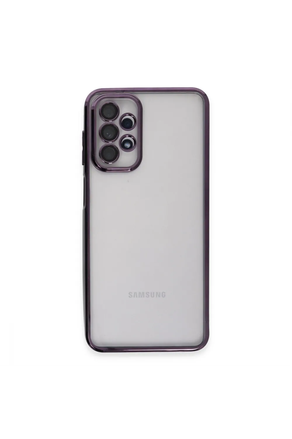 Samsung Galaxy A23 4g Kılıf Razer Lensli Silikon - Mor