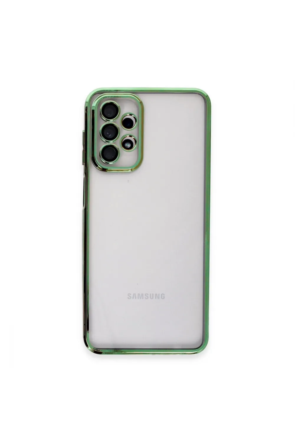 Samsung Galaxy A23 4g Kılıf Razer Lensli Silikon - Yeşil