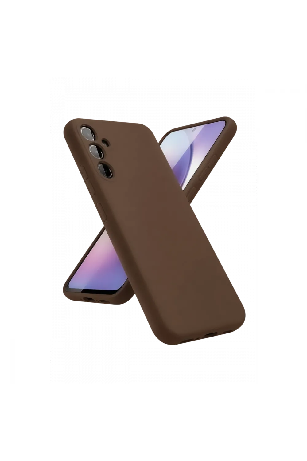 Samsung Galaxy A24 4g Kılıf First Silikon - Kahverengi