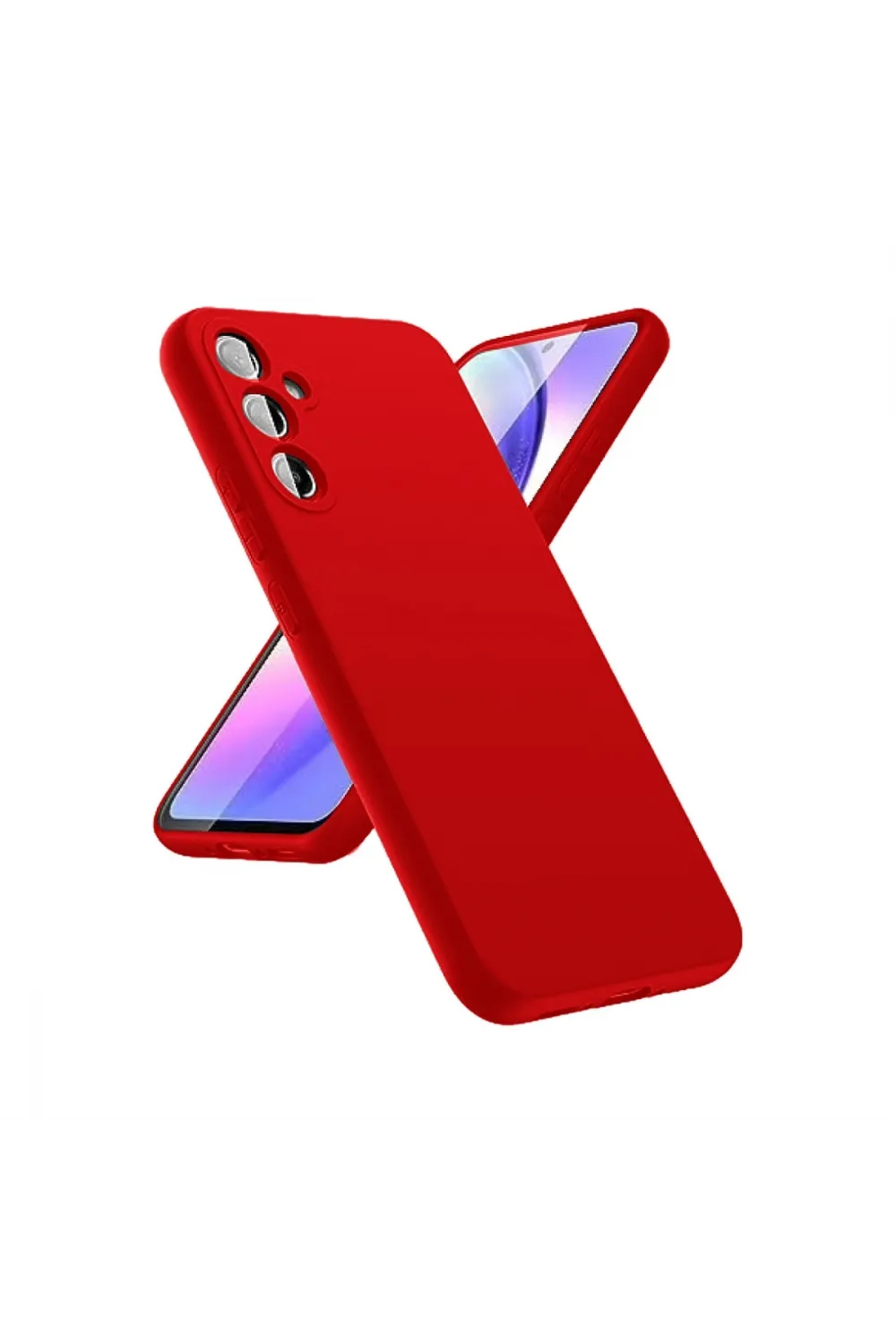 Samsung Galaxy A24 4g Kılıf First Silikon - Kırmızı