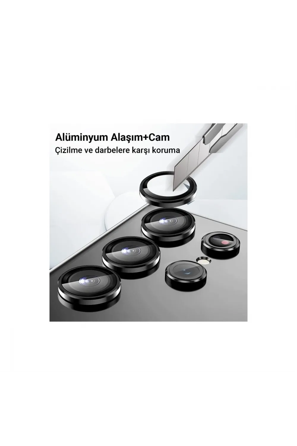 Samsung Galaxy A25 5g Valdez Metal Kamera Lens - Siyah