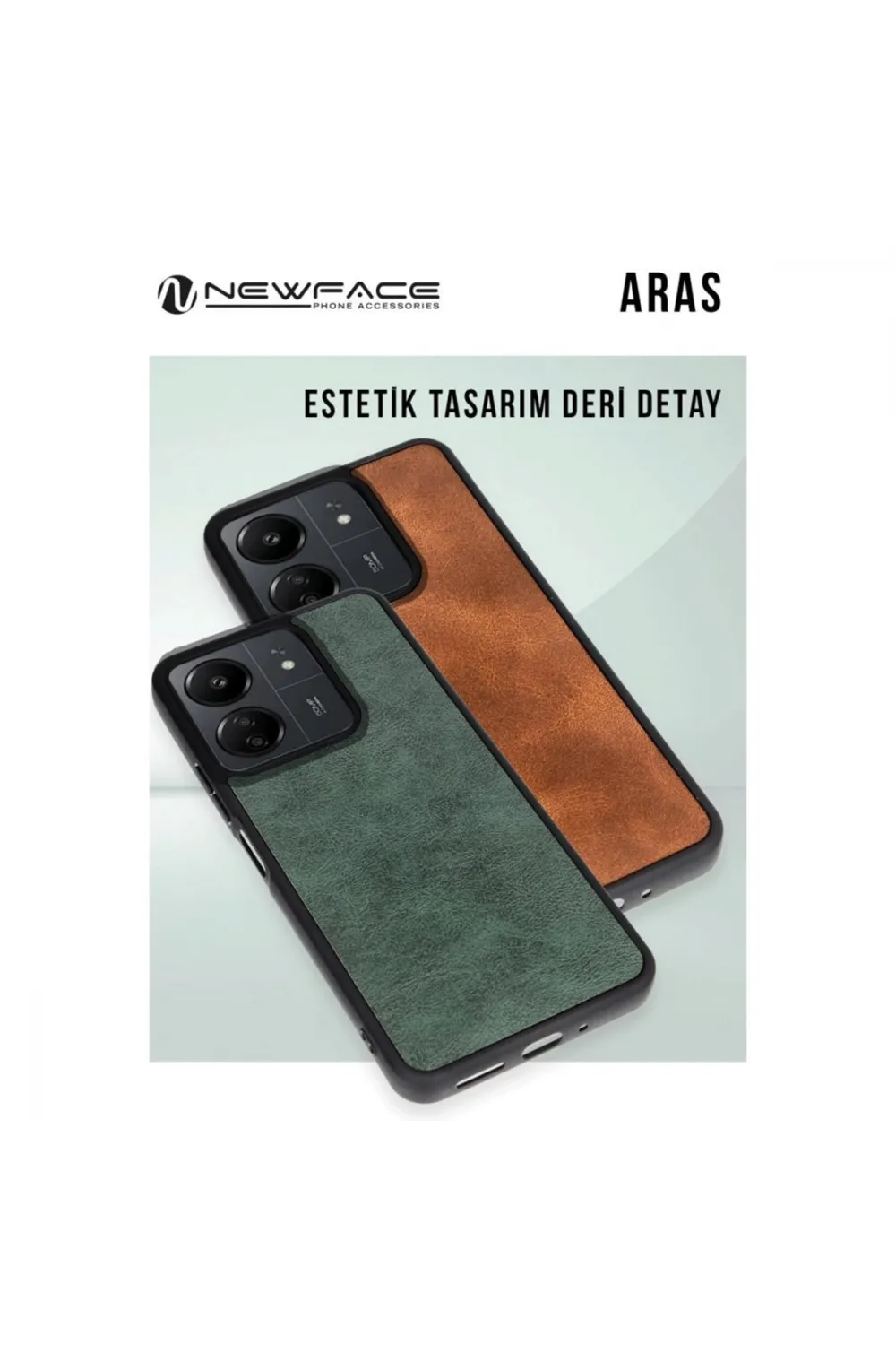 Samsung Galaxy A26 Kılıf Aras Deri Kapak - Taba