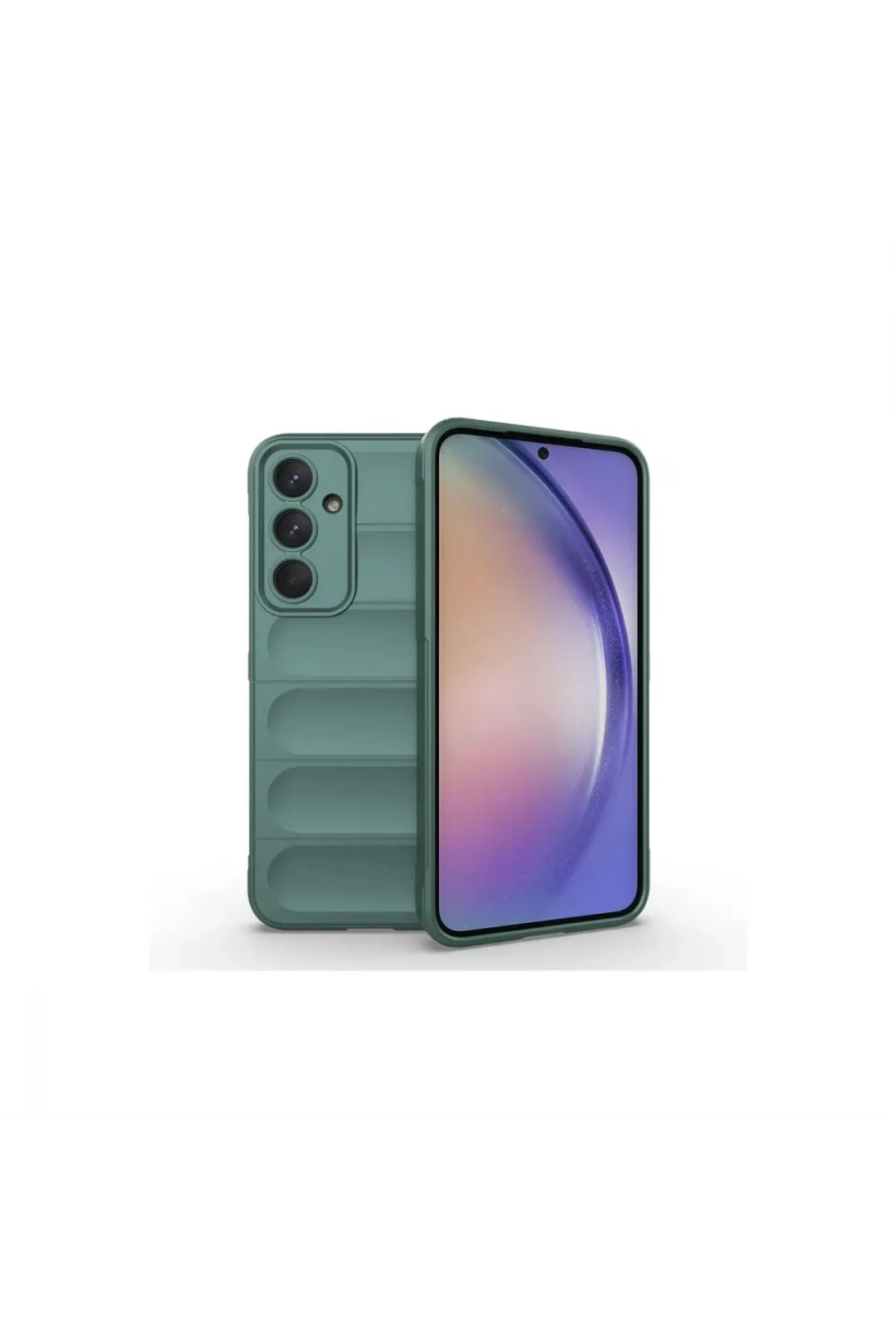 Samsung Galaxy A26 Kılıf Optimum Silikon - Koyu Yeşil