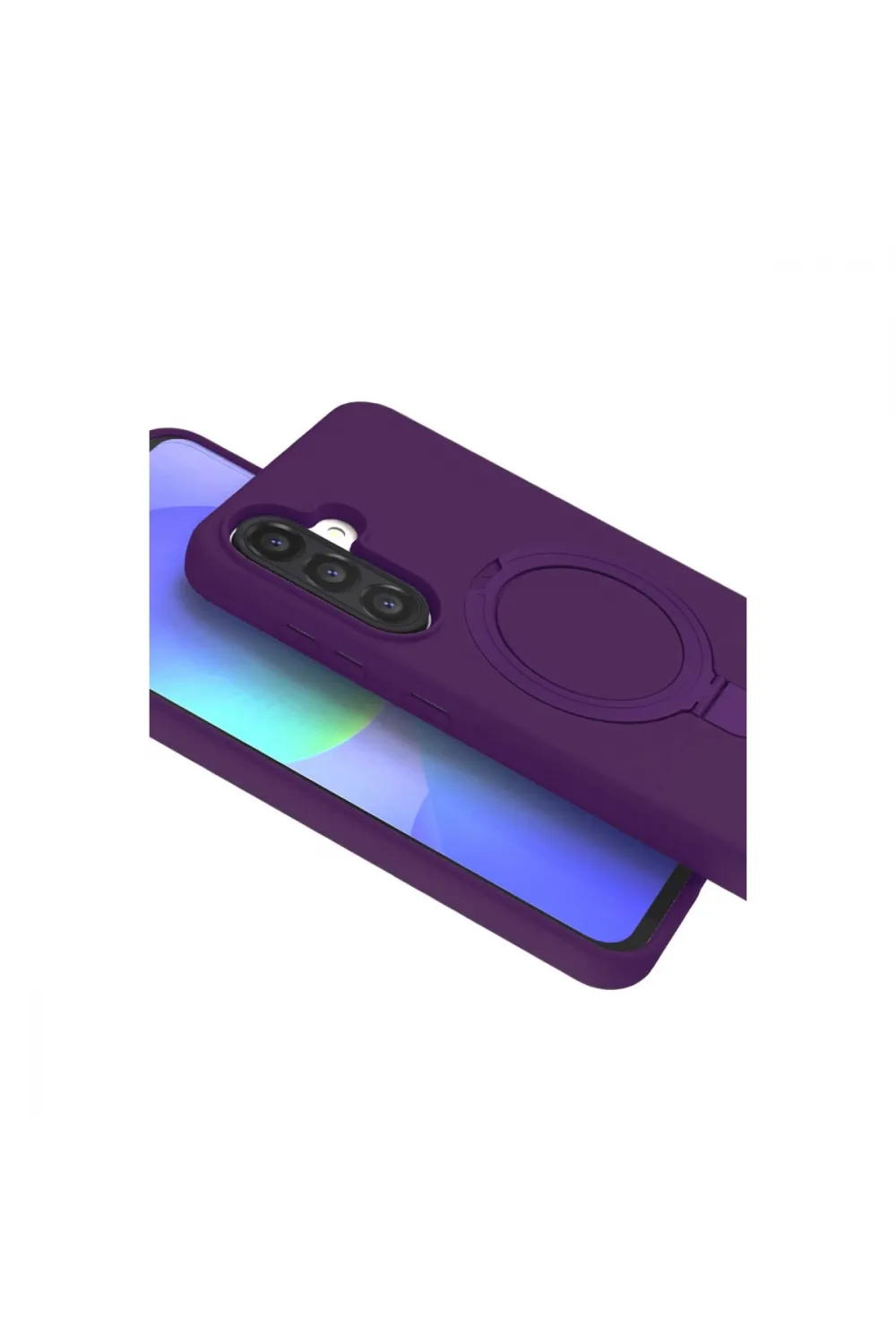 Samsung Galaxy A26 Regal Magsafe Standlı Kapak - Derin Mor