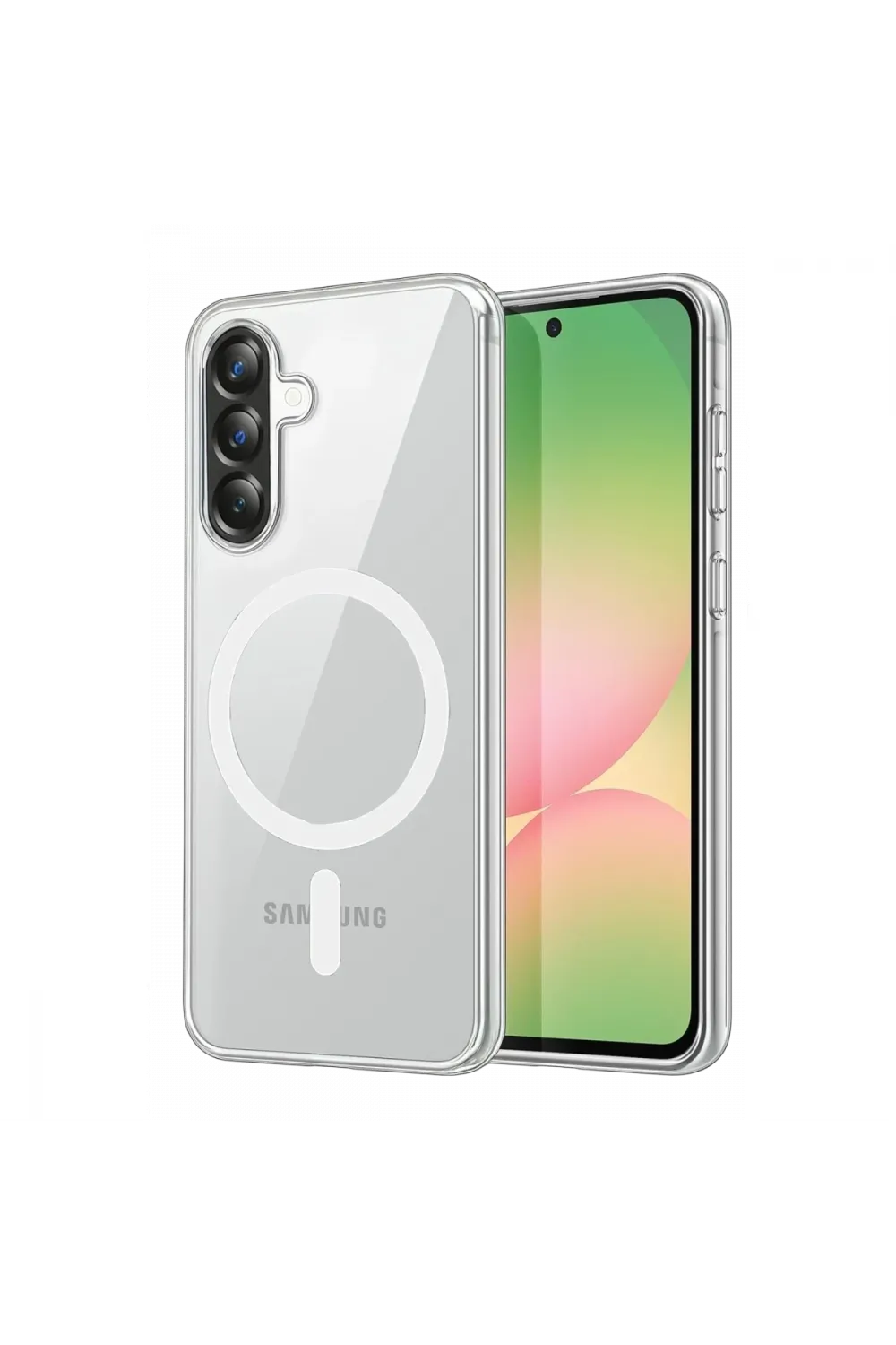 Samsung Galaxy A27 5g Combo Sert Şeffaf Magsafe Kapak - Şeffaf