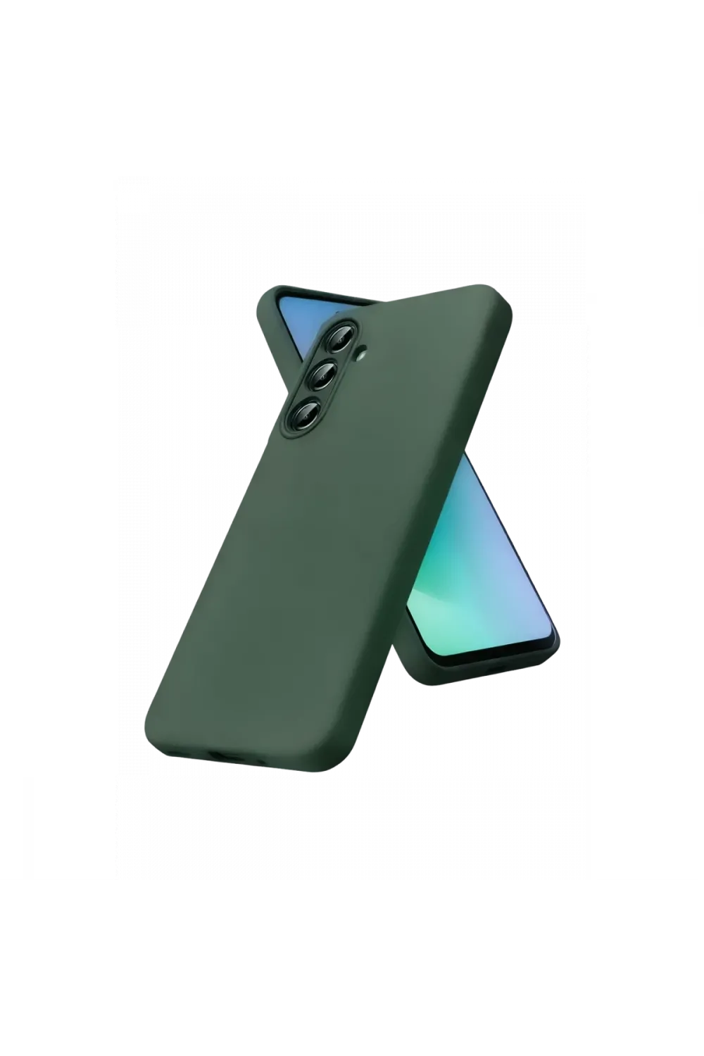 Samsung Galaxy A27 5g Nano İçi Kadife Silikon - Koyu Yeşil