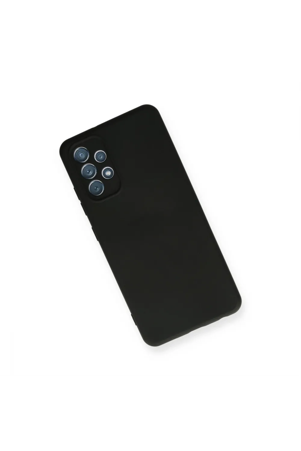 Samsung Galaxy A32 Kılıf Nano İçi Kadife Silikon - Siyah