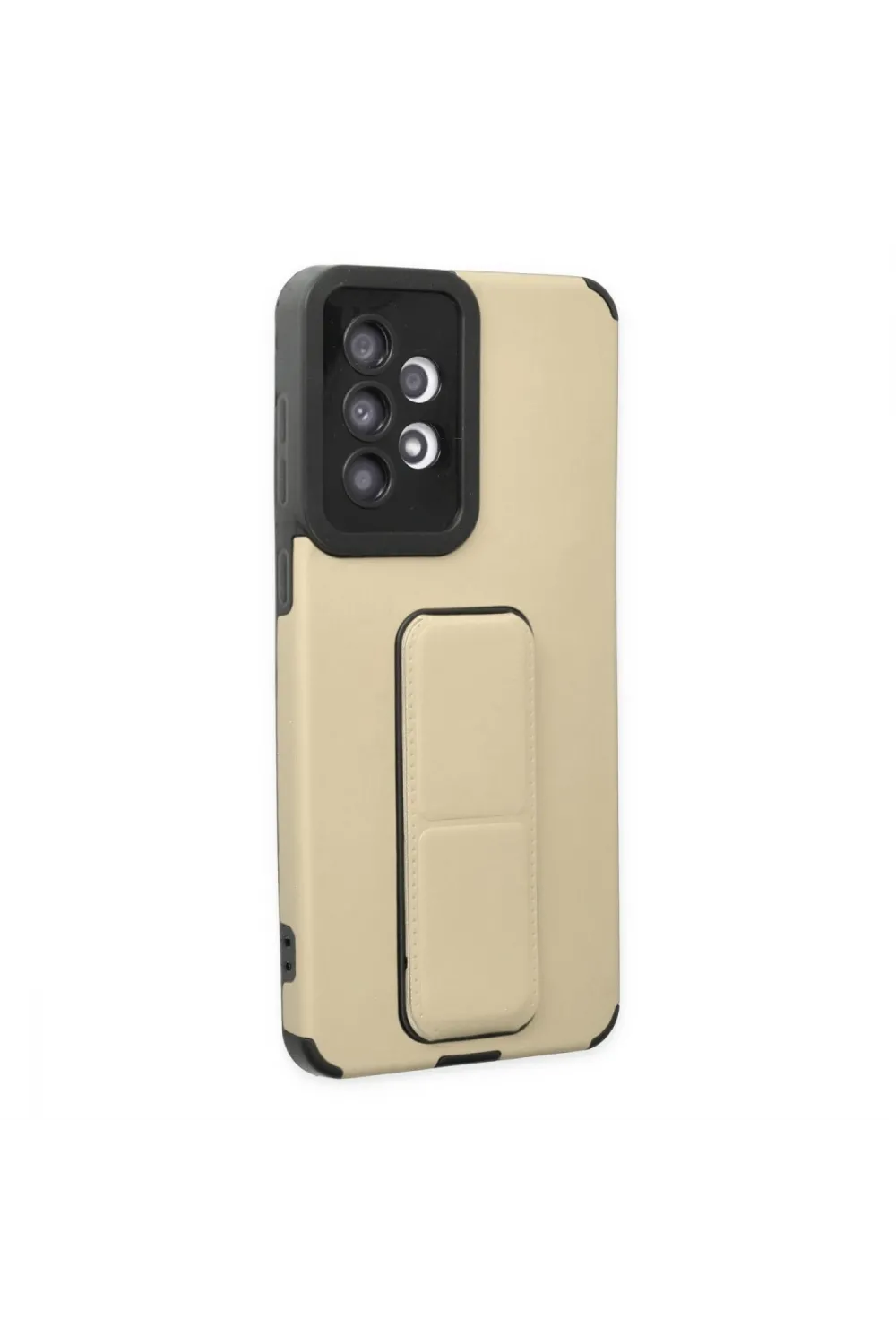 Samsung Galaxy A33 5g Kılıf Mega Standlı Silikon - Gold