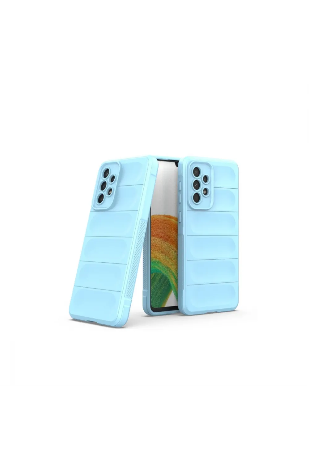 Samsung Galaxy A33 5g Kılıf Optimum Silikon - Sky Blue
