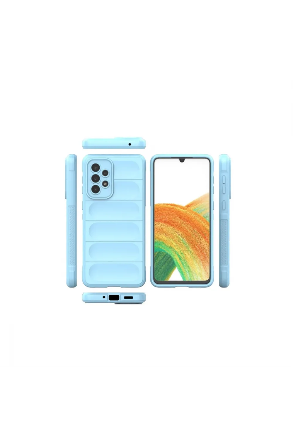 Samsung Galaxy A33 5g Kılıf Optimum Silikon - Sky Blue