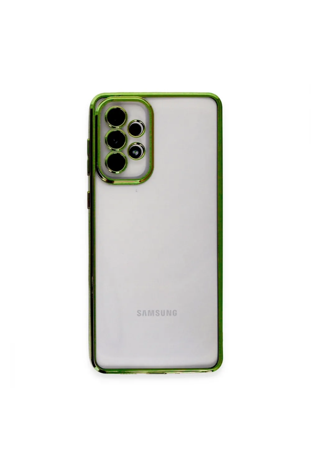 Samsung Galaxy A33 5g Kılıf Razer Lensli Silikon - Yeşil