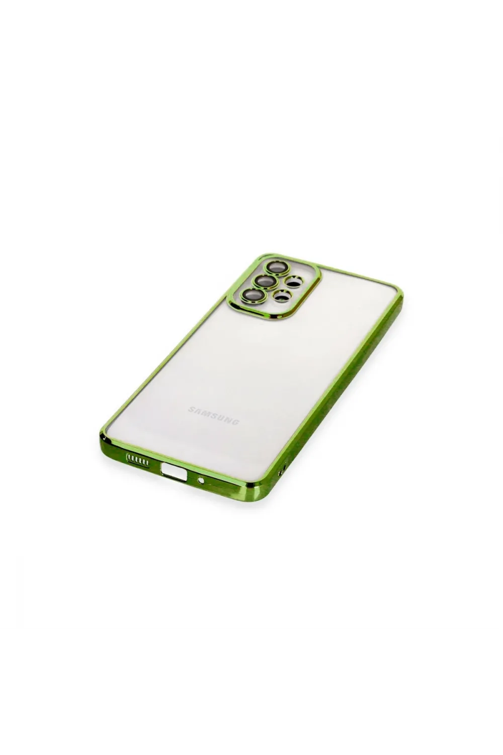 Samsung Galaxy A33 5g Kılıf Razer Lensli Silikon - Yeşil