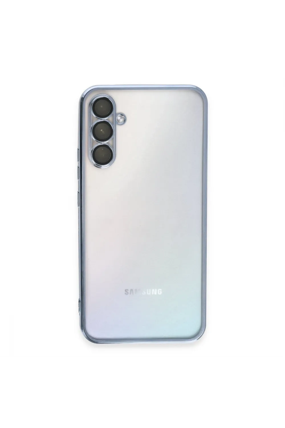 Samsung Galaxy A34 5g Kılıf Razer Lensli Silikon - Açık Mavi