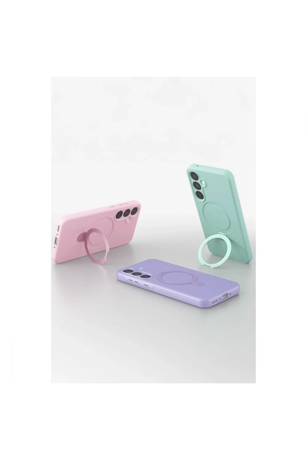 Samsung Galaxy A35 5g Regal Magsafe Standlı Kapak - Lacivert