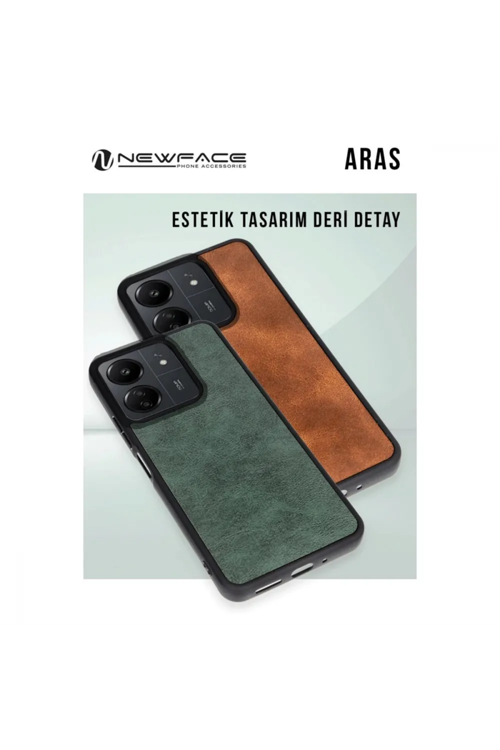 Samsung Galaxy A36 Kılıf Aras Deri Kapak - Taba
