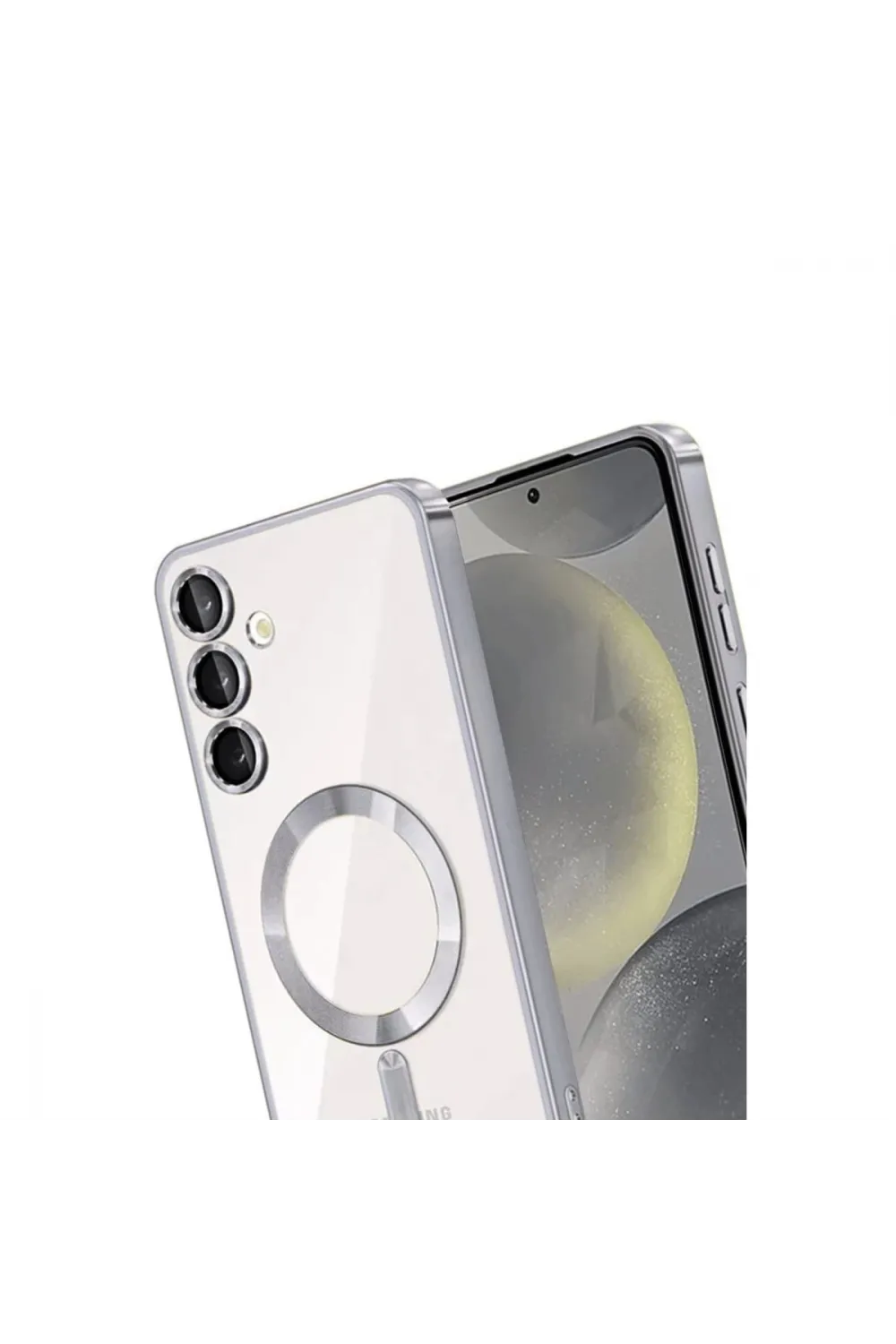 Samsung Galaxy A36 Kross Magneticsafe Kapak - Gümüş