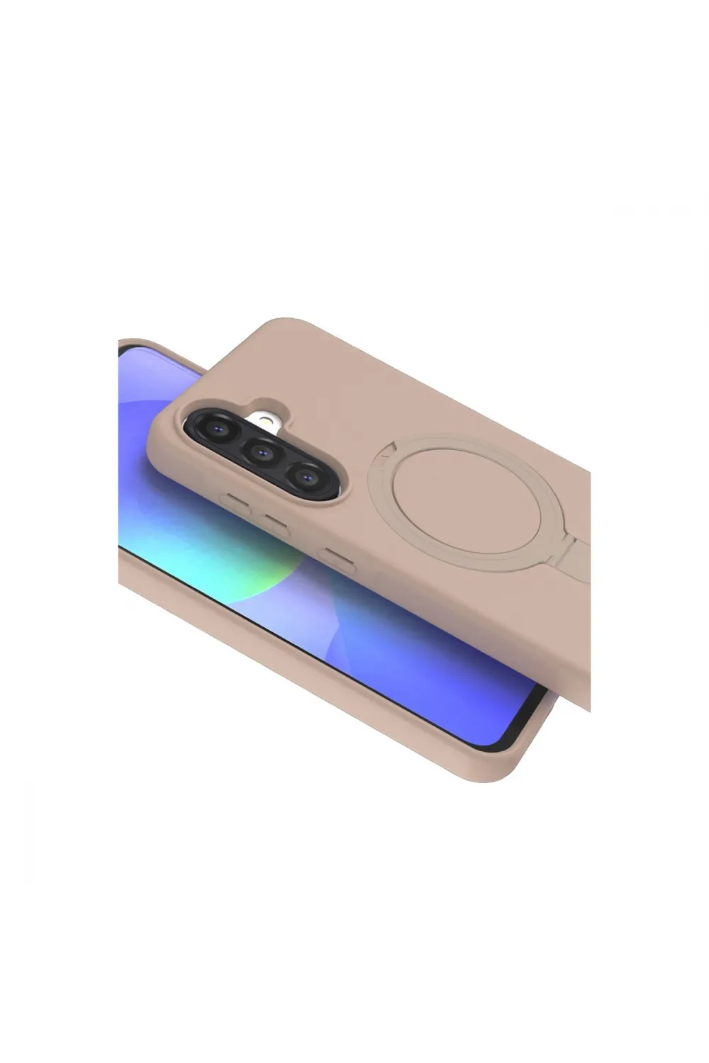 Samsung Galaxy A36 Regal Magsafe Standlı Kapak - Çöl Titanyum