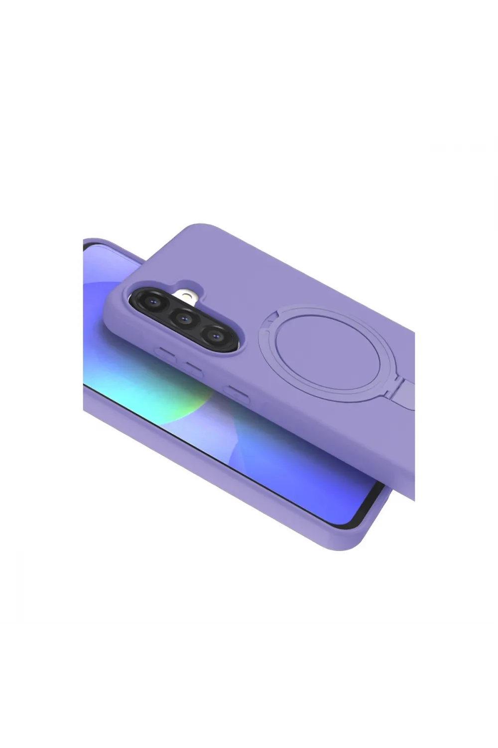 Samsung Galaxy A36 Regal Magsafe Standlı Kapak - Lila