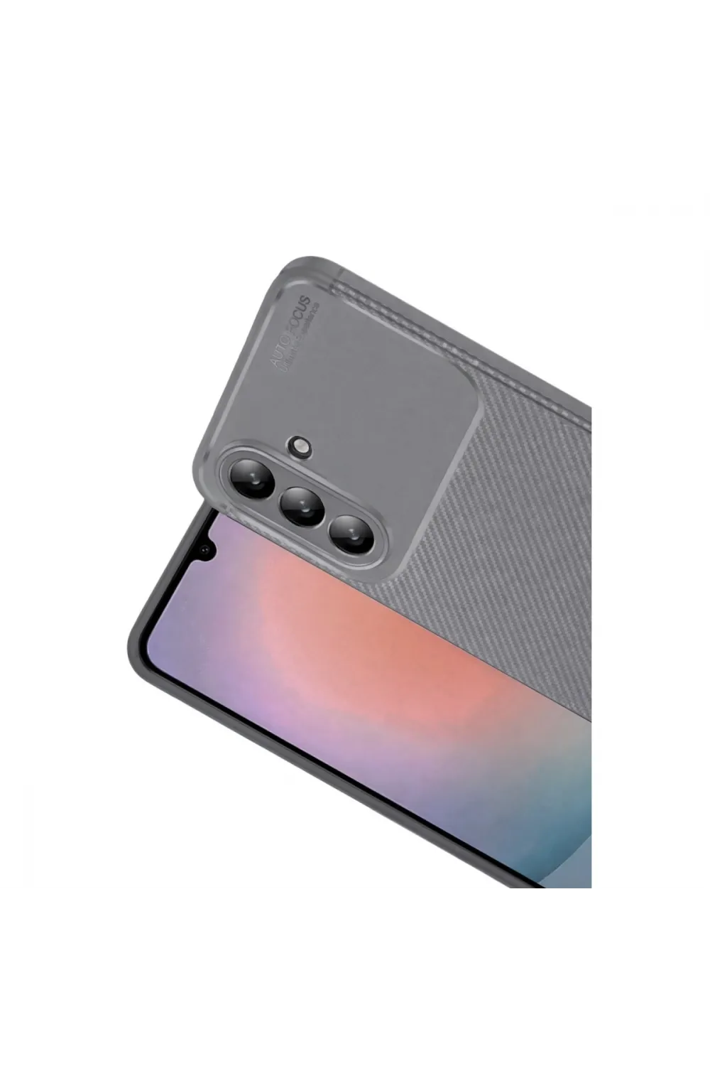 Samsung Galaxy A37 5g Auto Focus Karbon Kapak - Gri
