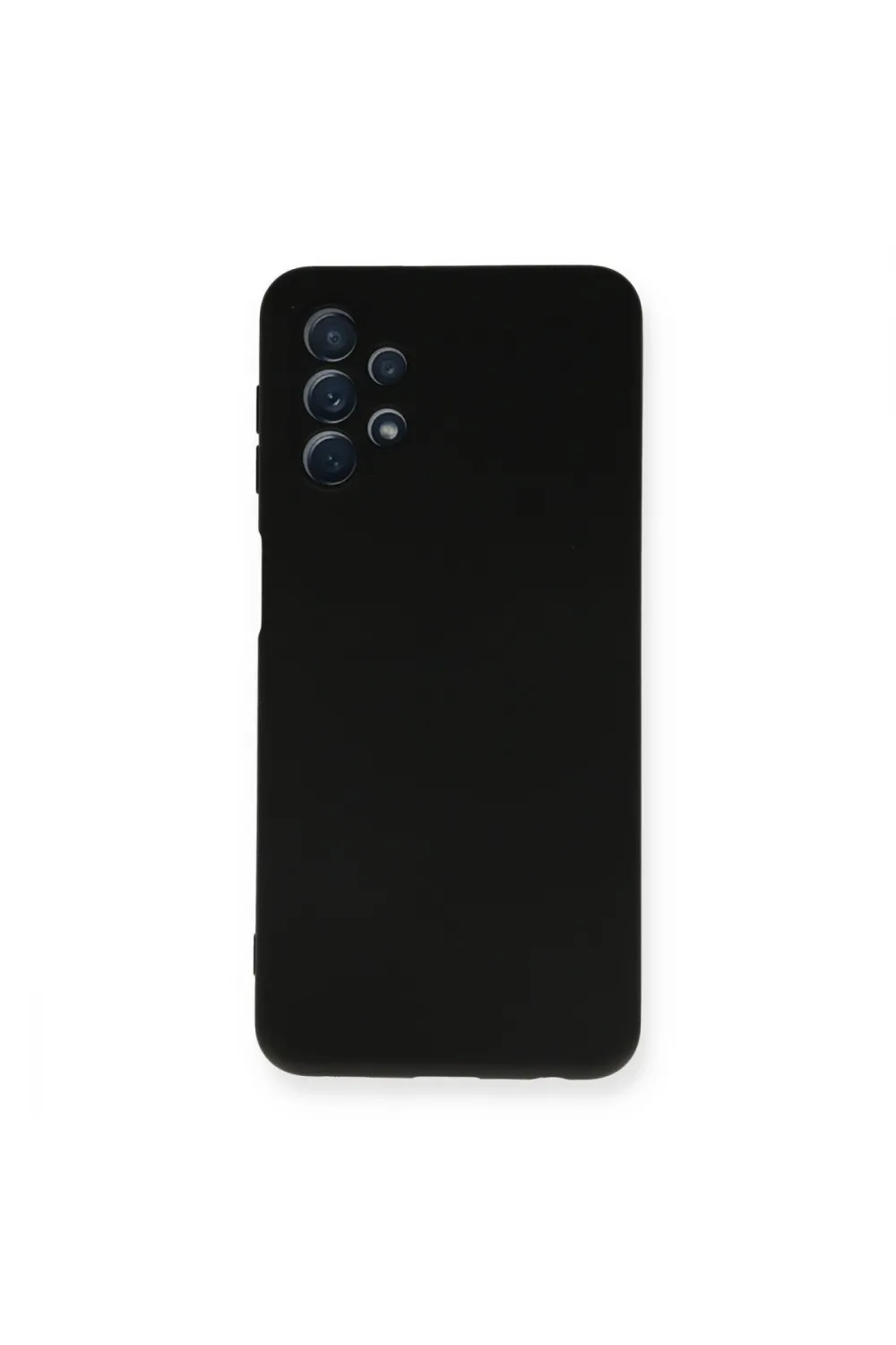 Samsung Galaxy A52 Kılıf Nano İçi Kadife Silikon - Siyah