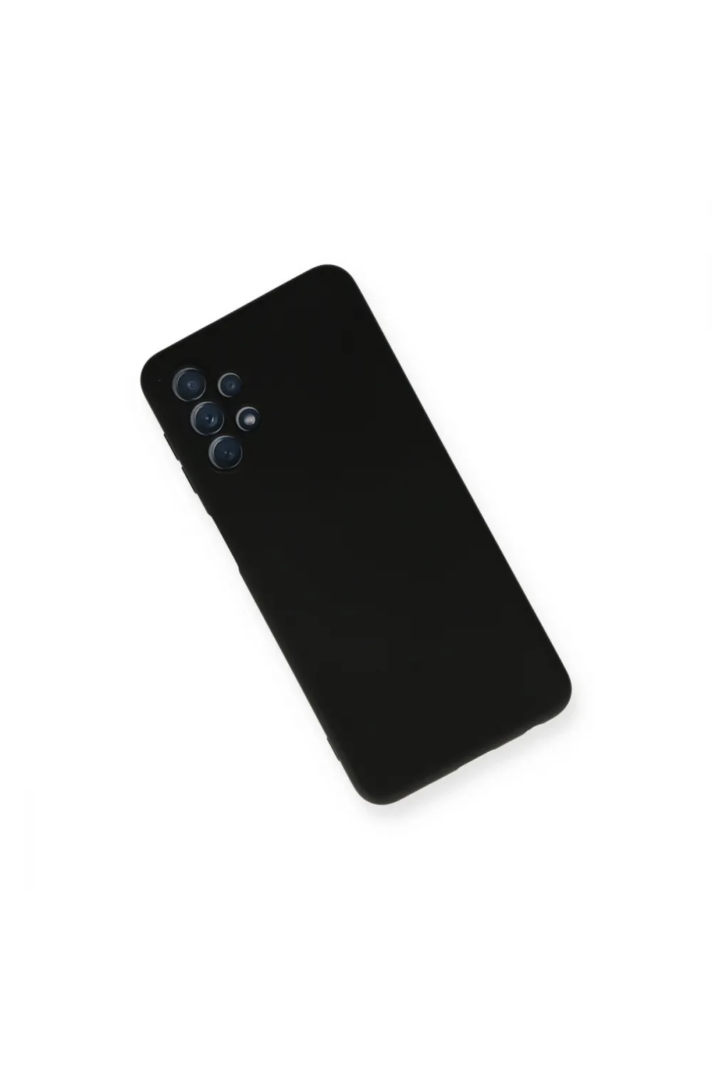 Samsung Galaxy A52 Kılıf Nano İçi Kadife Silikon - Siyah