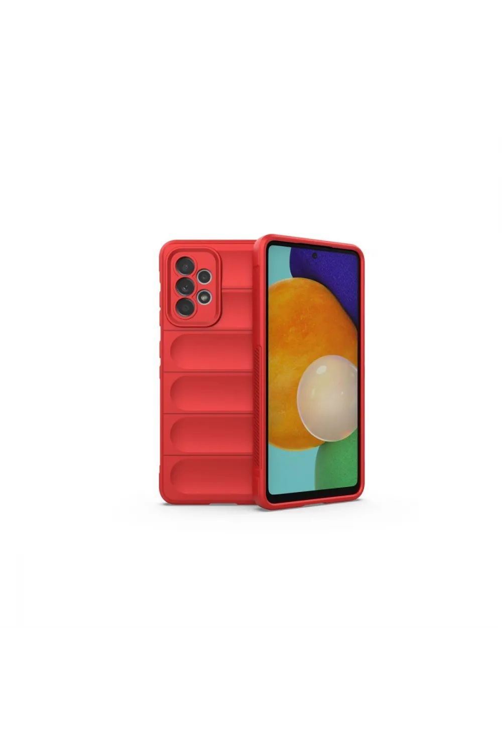 Samsung Galaxy A52 Kılıf Optimum Silikon - Kırmızı
