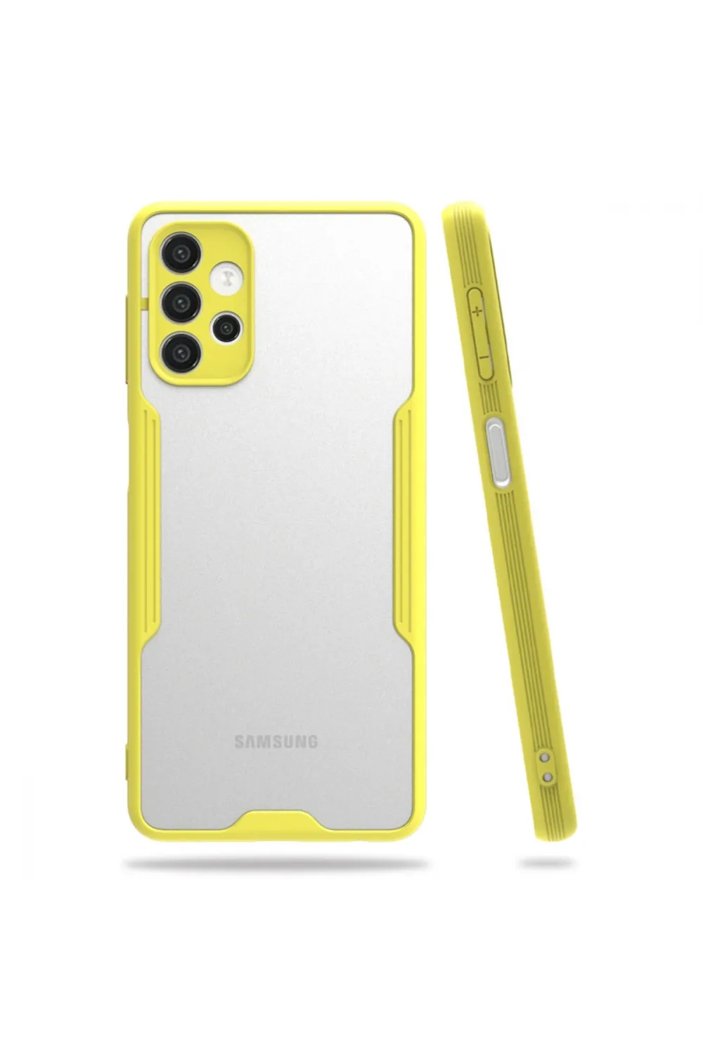 Samsung Galaxy A52 Kılıf Platin Silikon - Sarı