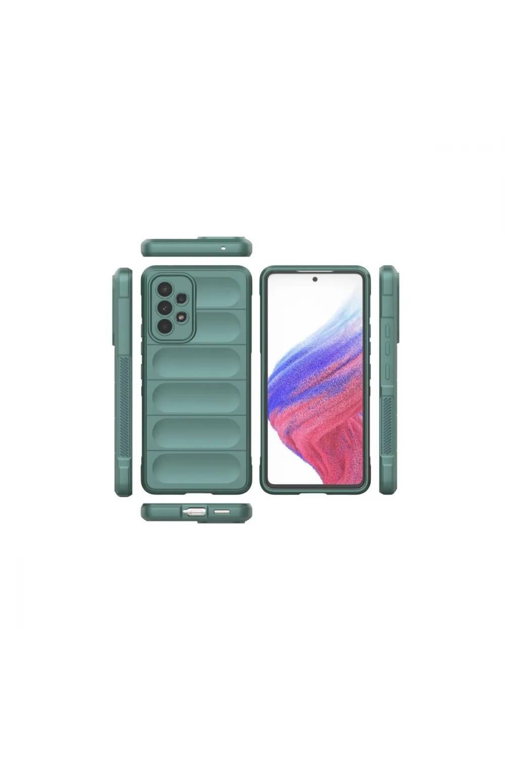 Samsung Galaxy A53 5g Kılıf Optimum Silikon - Koyu Yeşil