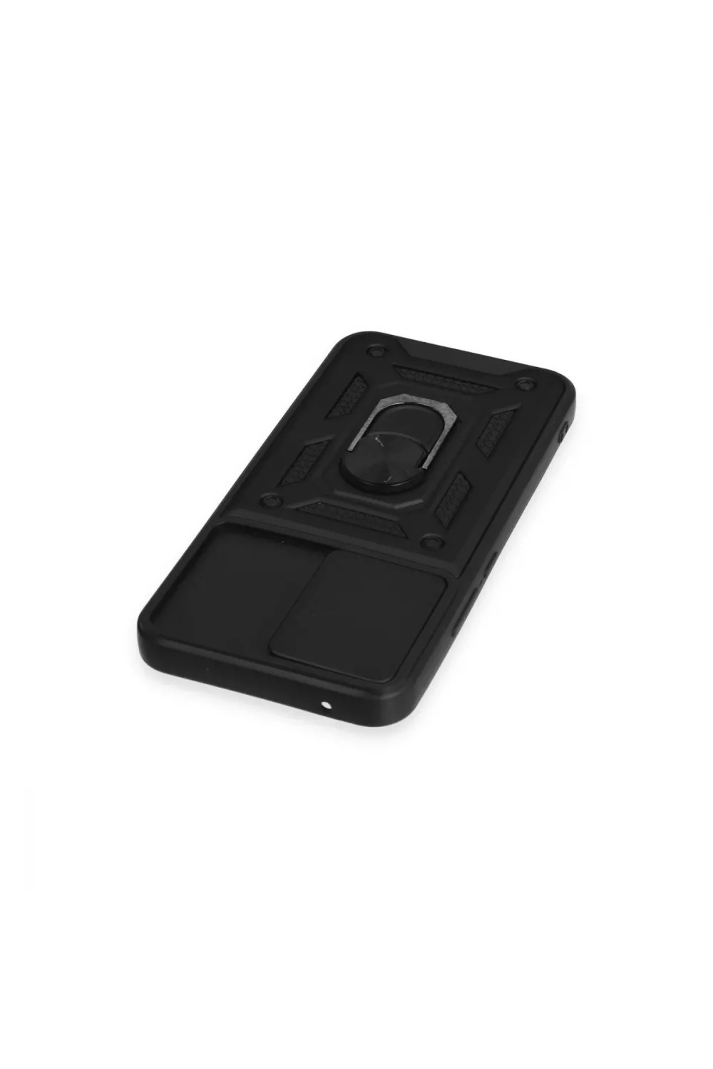 Samsung Galaxy A54 5g Kılıf Pars Lens Yüzüklü Silikon - Siyah
