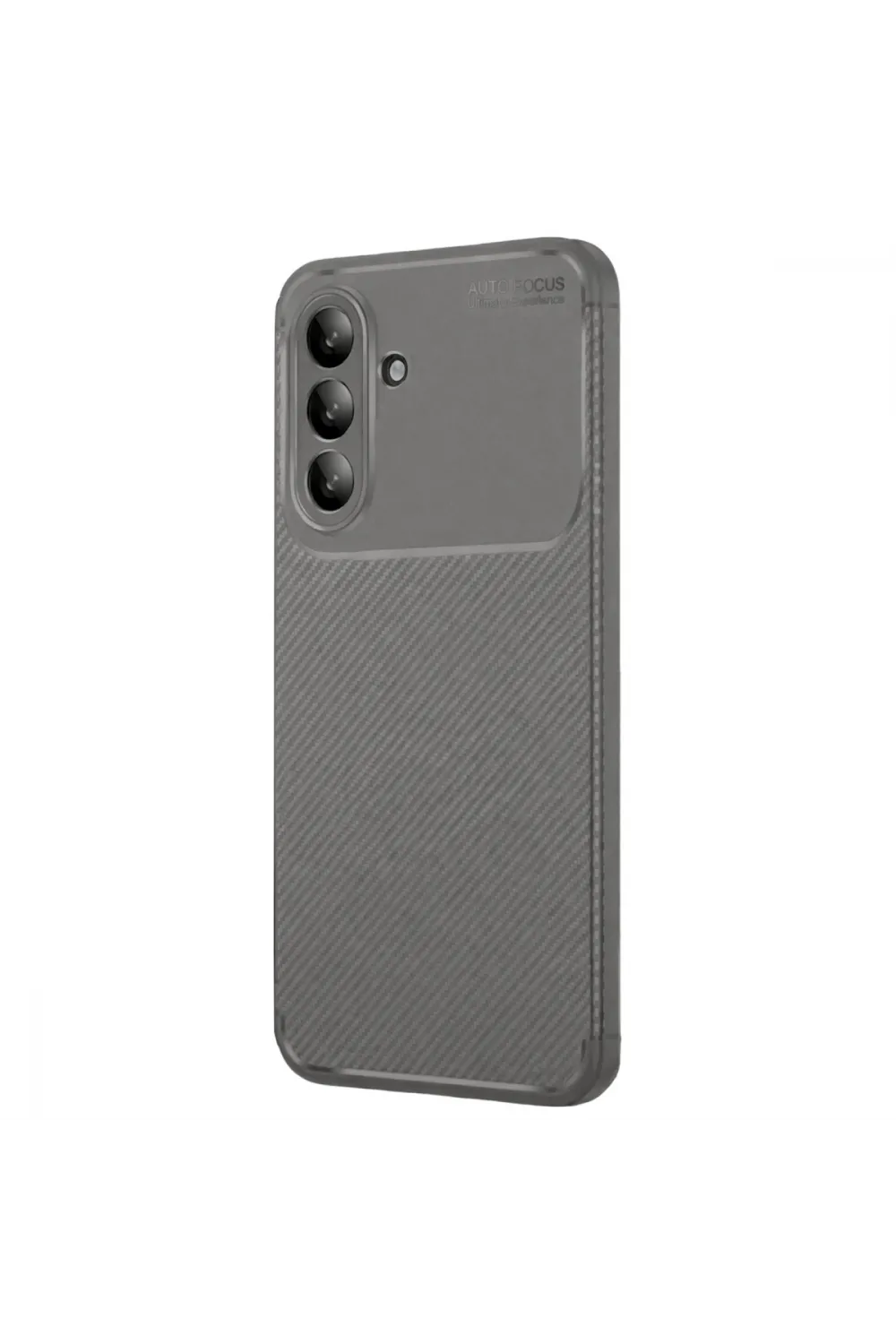 Samsung Galaxy A56 Kılıf Auto Focus Karbon Kapak - Gri