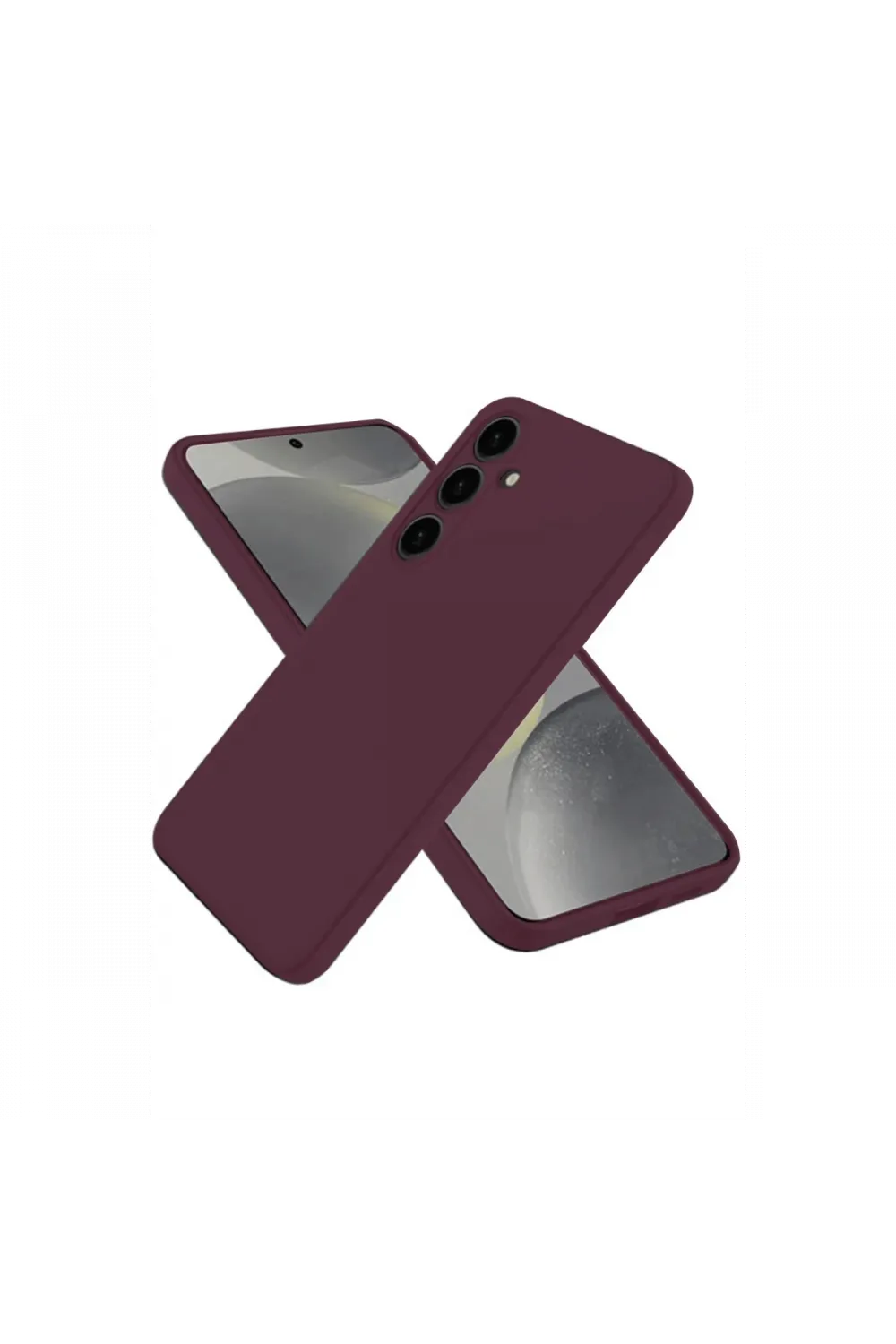 Samsung Galaxy A56 Kılıf First Silikon - Mürdüm
