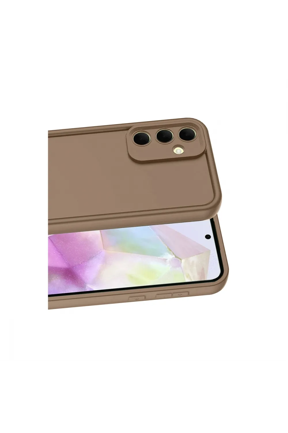 Samsung Galaxy A56 Kılıf Viera Silikon - Kahverengi