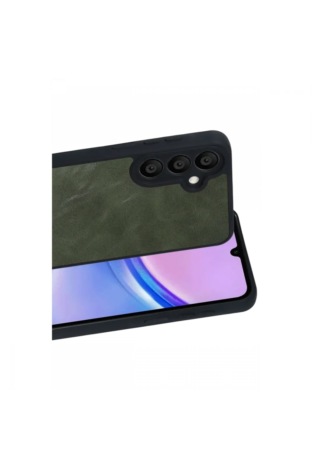 Samsung Galaxy A57 5g Aras Deri Kapak - Yeşil