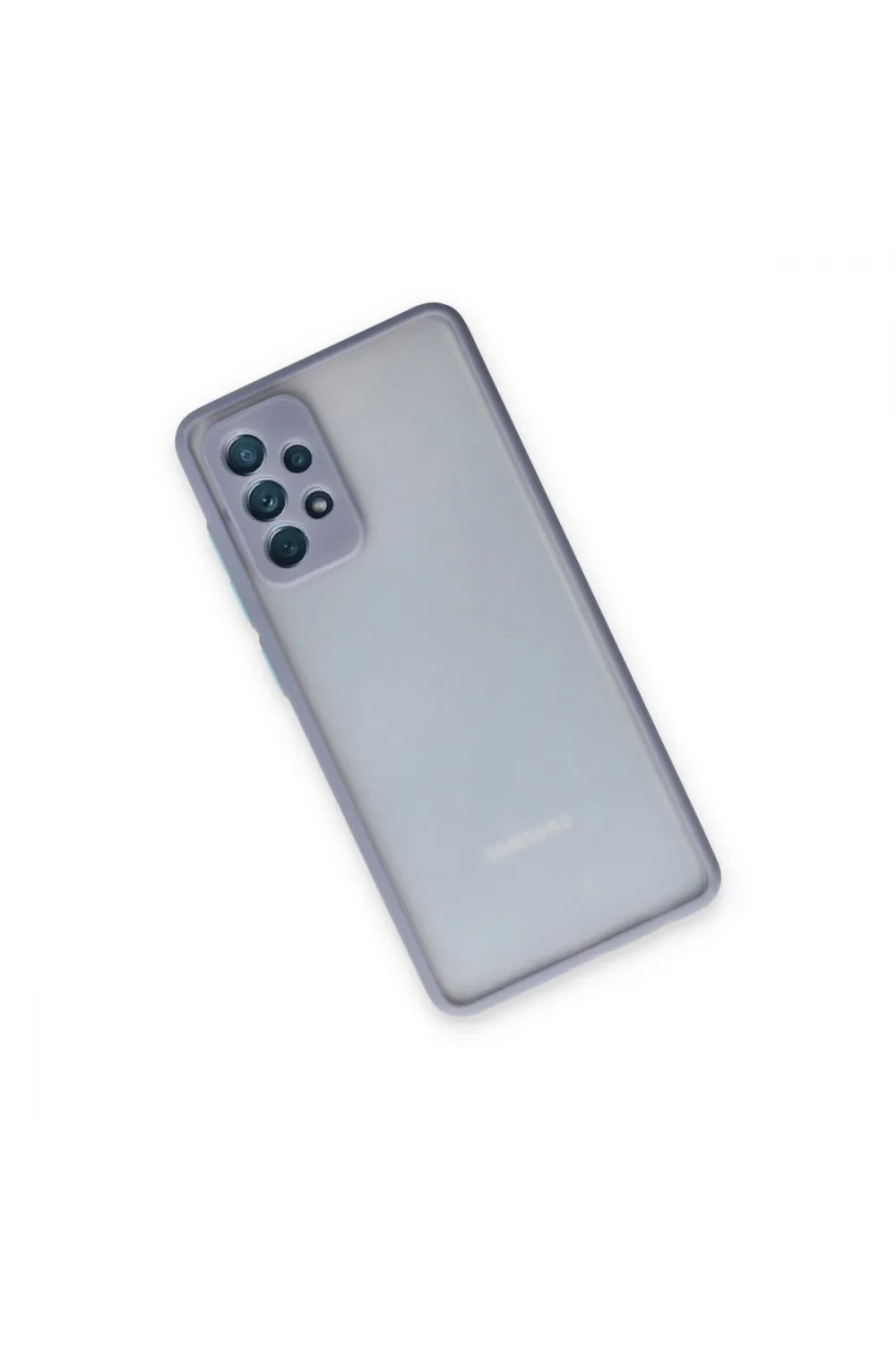 Samsung Galaxy A72 Kılıf Montreal Silikon Kapak - Gri