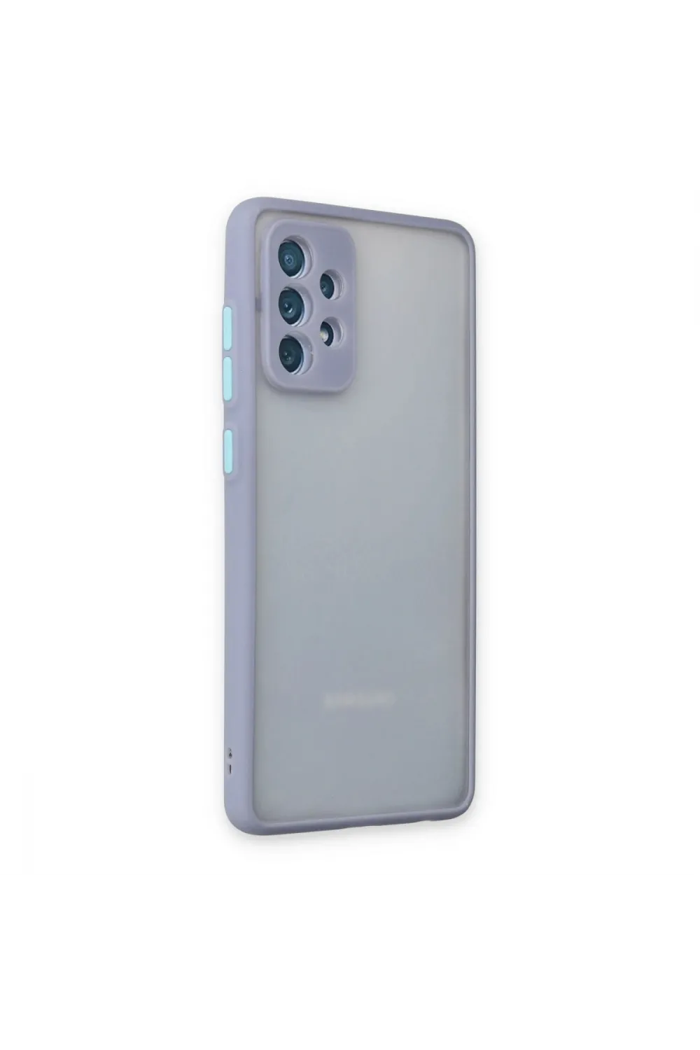 Samsung Galaxy A72 Kılıf Montreal Silikon Kapak - Gri