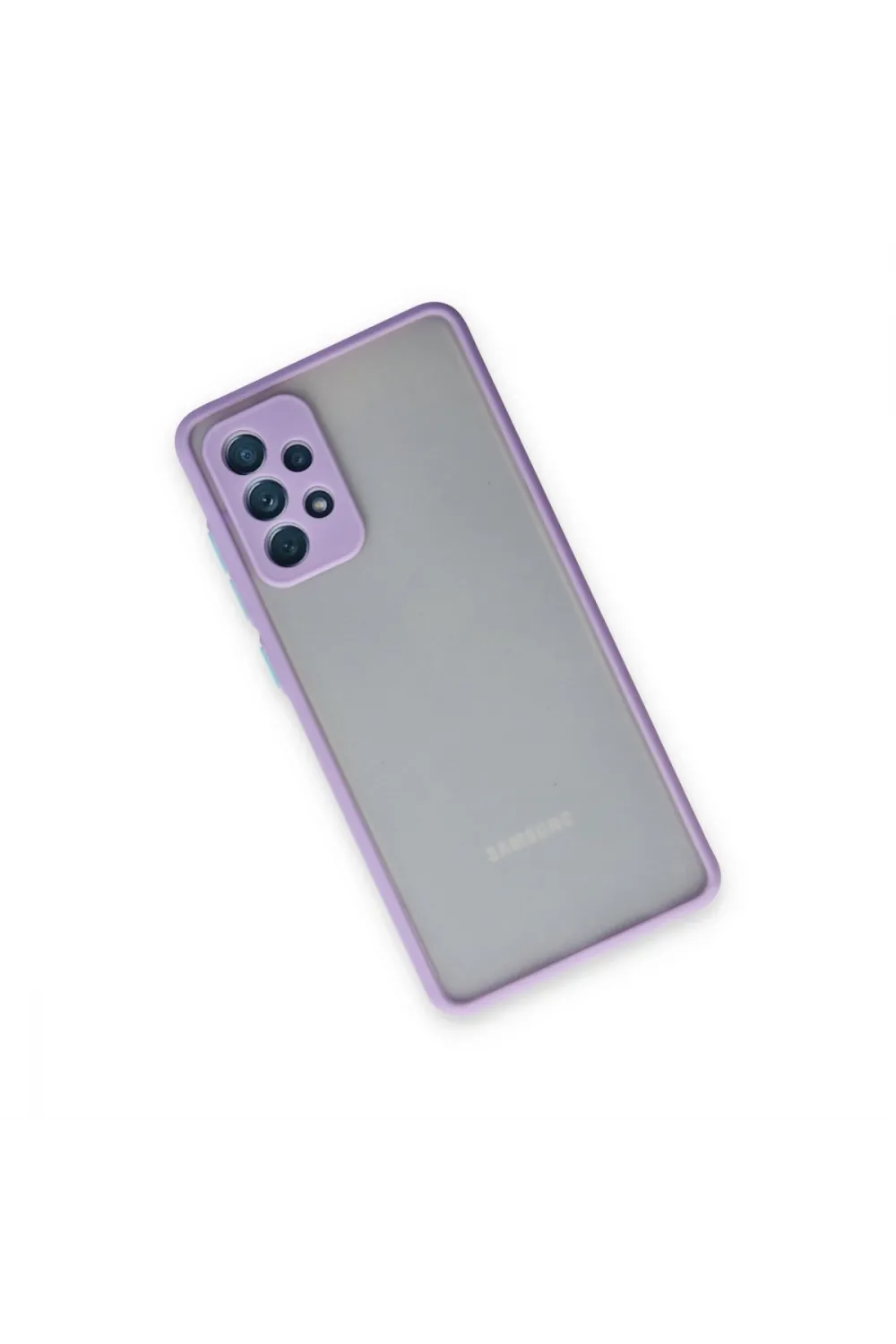Samsung Galaxy A72 Kılıf Montreal Silikon Kapak - Mor