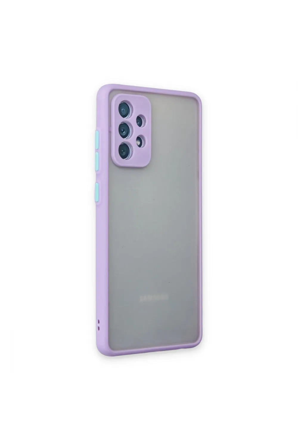 Samsung Galaxy A72 Kılıf Montreal Silikon Kapak - Mor