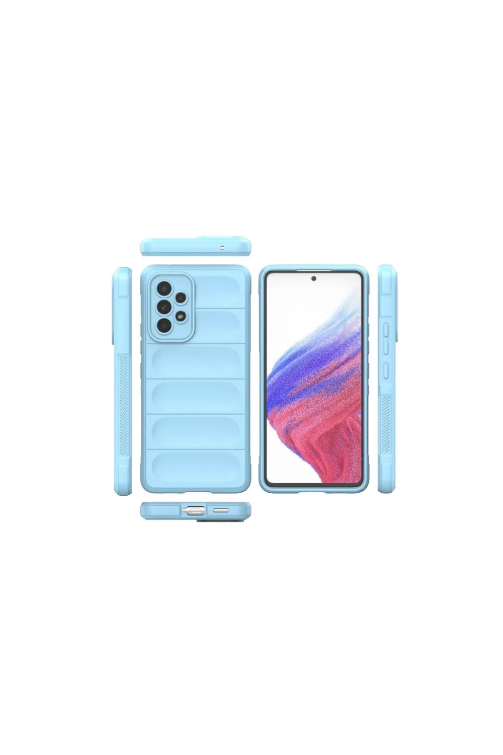 Samsung Galaxy A73 5g Kılıf Optimum Silikon - Sky Blue