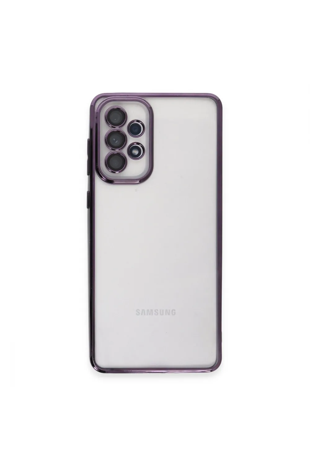 Samsung Galaxy A73 5g Kılıf Razer Lensli Silikon - Mor