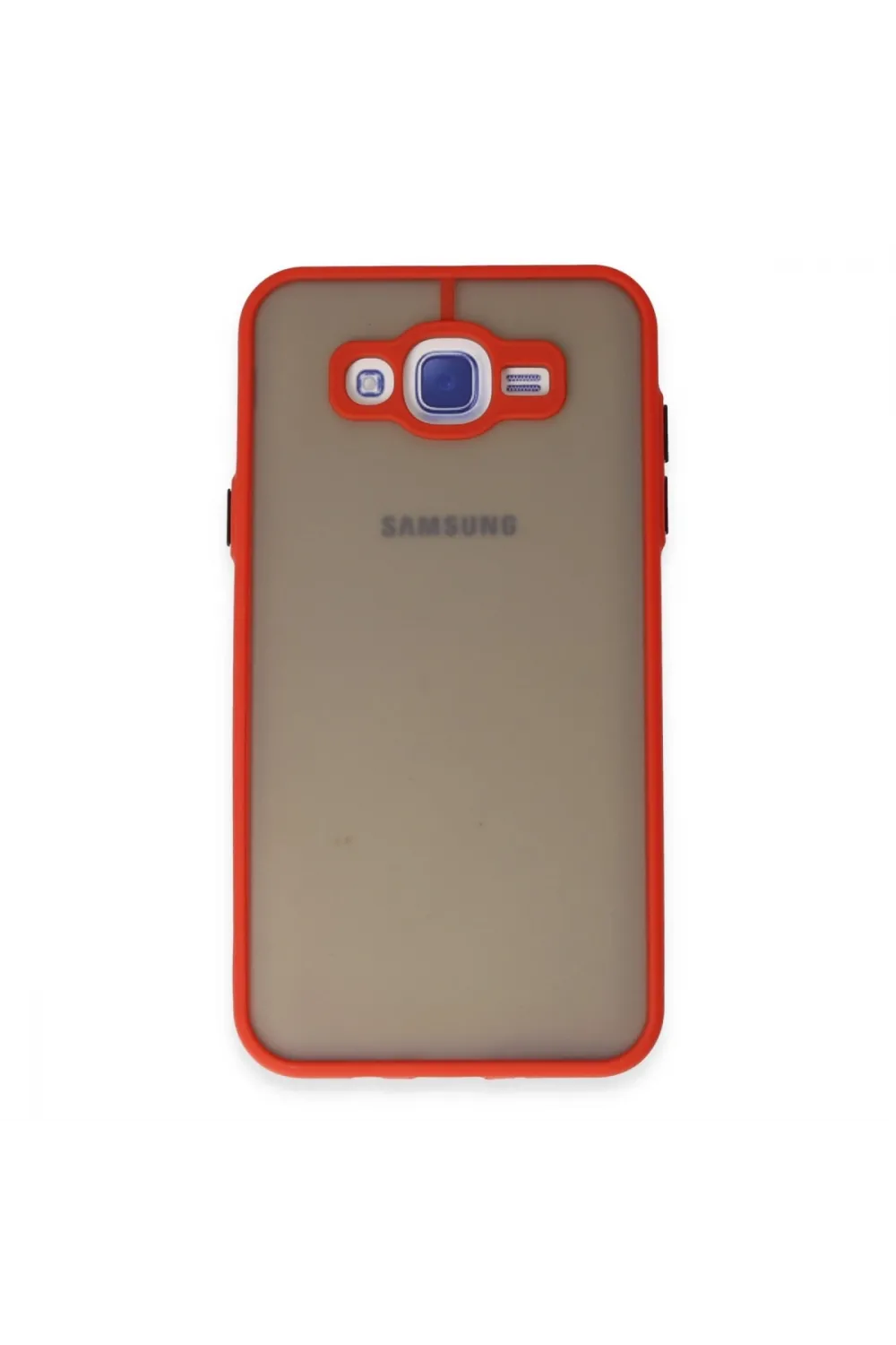Samsung Galaxy J7 Kılıf Montreal Silikon Kapak - Kırmızı