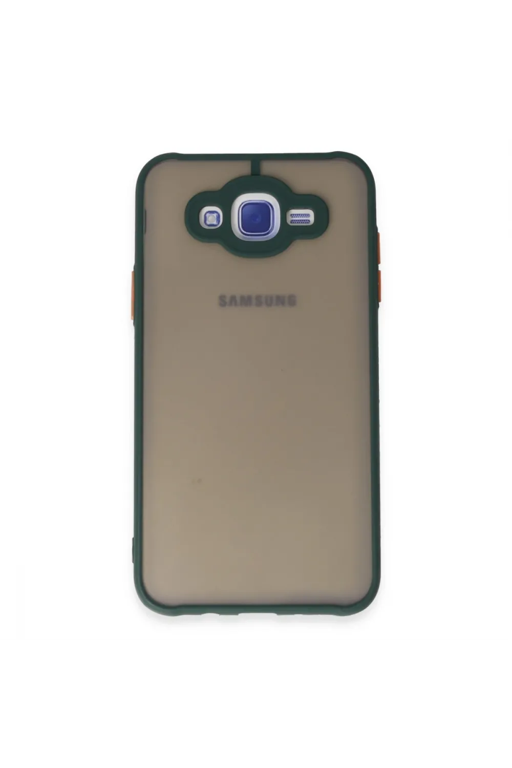 Samsung Galaxy J7 Kılıf Montreal Silikon Kapak - Yeşil