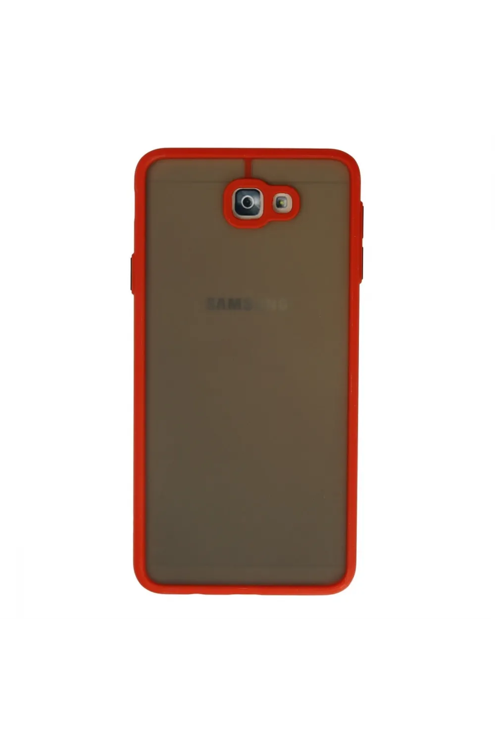 Samsung Galaxy J7 Prime Kılıf Montreal Silikon Kapak - Kırmızı