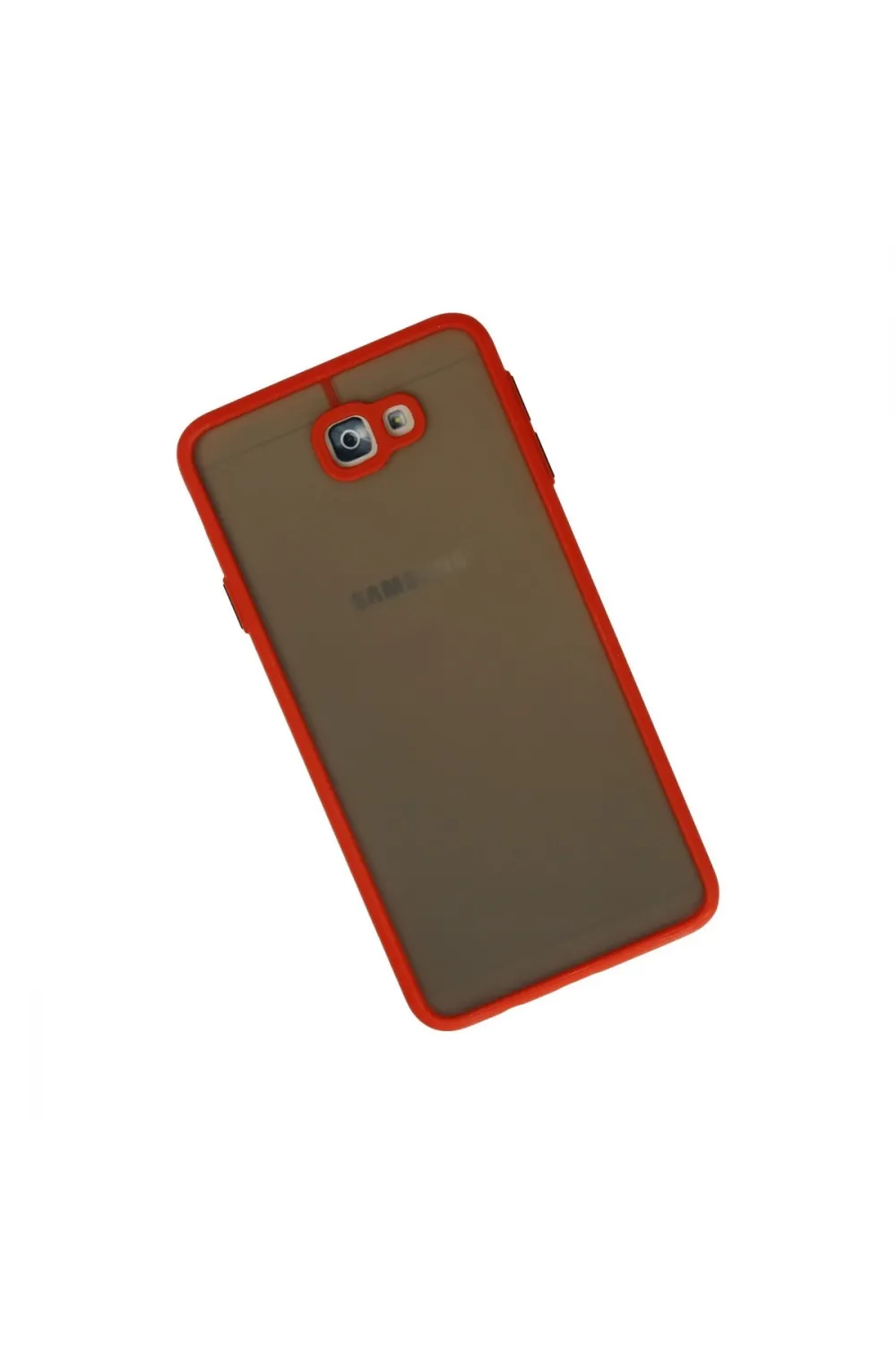 Samsung Galaxy J7 Prime Kılıf Montreal Silikon Kapak - Kırmızı